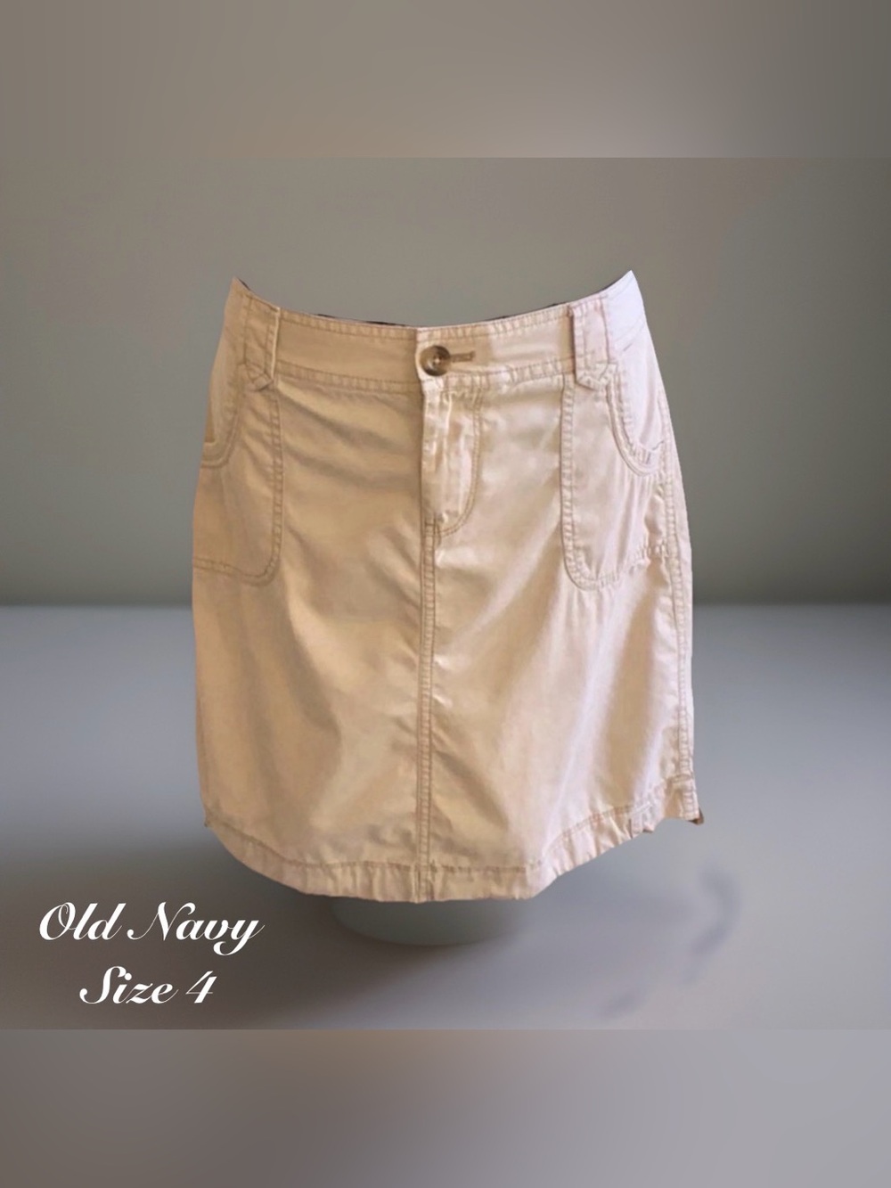 Old Navy Kaki Skirt ladies Size 4 EUC